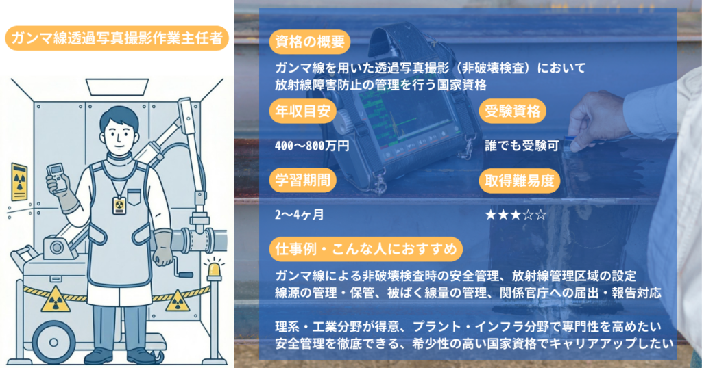 Gamma Ray Radiography Supervisor