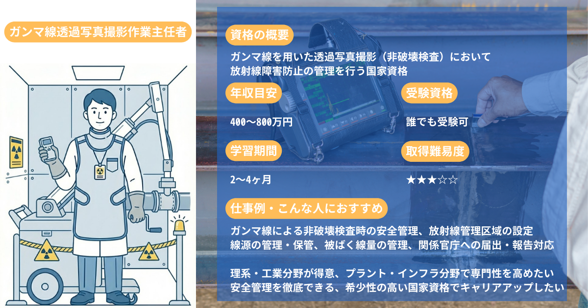 Gamma Ray Radiography Supervisor
